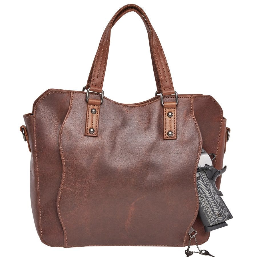 Concealed Carry Bethany Leather Satchel by Lady Conceal - Angler's Pro Tackle & Outdoors