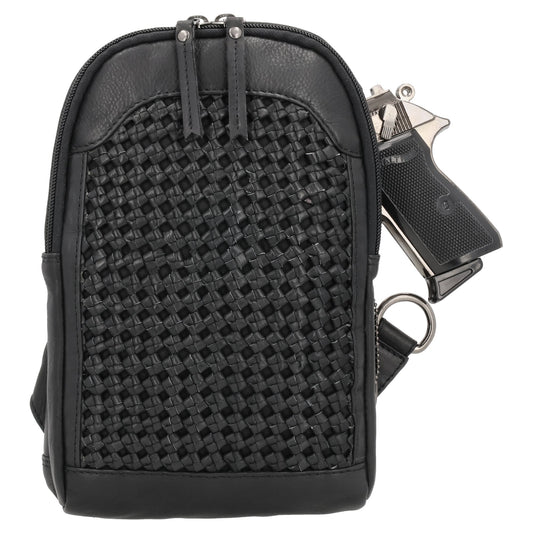 Concealed Carry Bristol Sling Leather Backpack by Lady Conceal - Angler's Pro Tackle & Outdoors