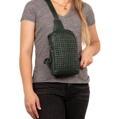 Concealed Carry Bristol Sling Leather Backpack by Lady Conceal - Angler's Pro Tackle & Outdoors