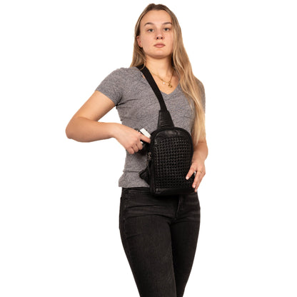 Concealed Carry Bristol Sling Leather Backpack by Lady Conceal - Angler's Pro Tackle & Outdoors