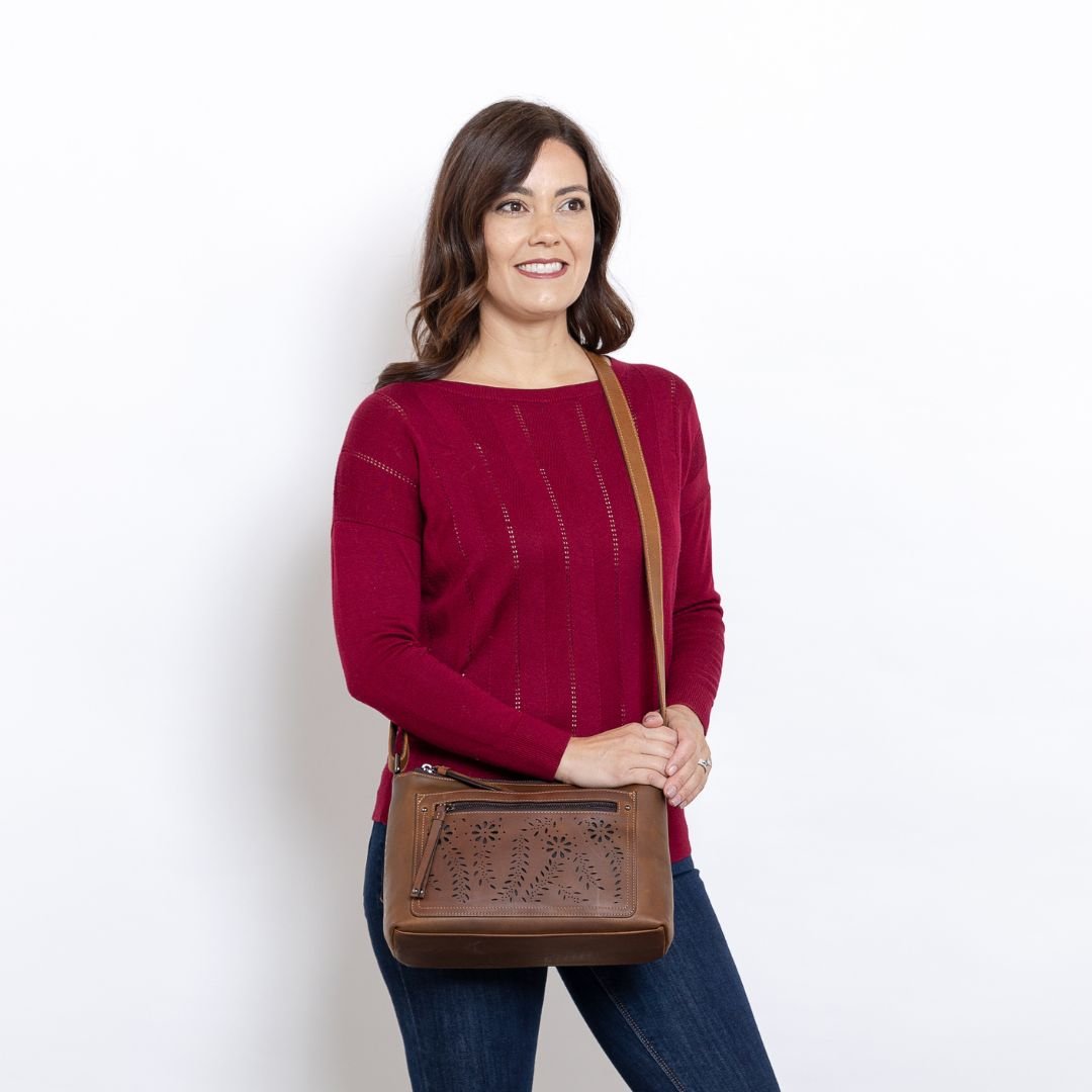 Concealed Carry Brynlee Leather Crossbody by Lady Conceal - Angler's Pro Tackle & Outdoors