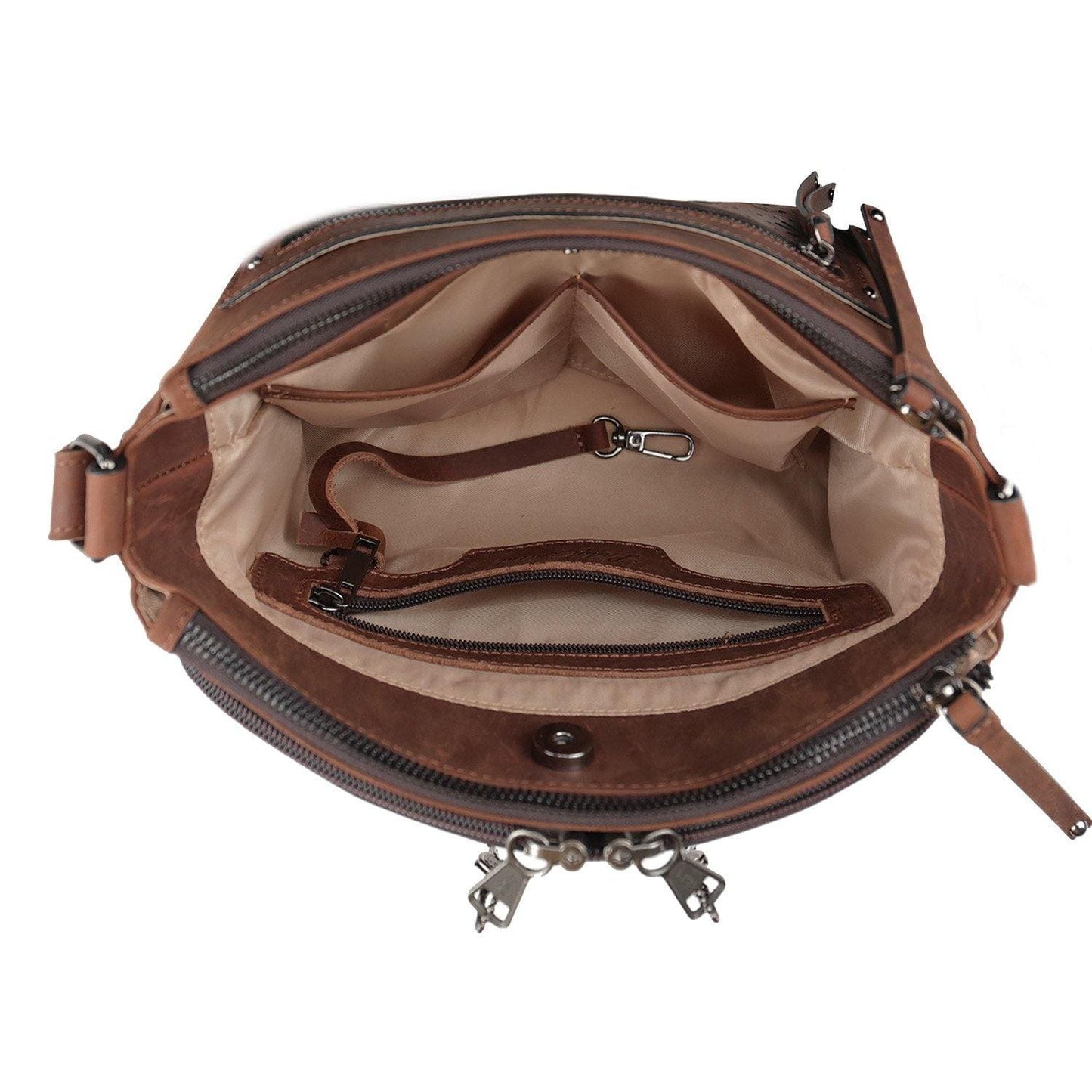 Concealed Carry Brynlee Leather Crossbody by Lady Conceal - Angler's Pro Tackle & Outdoors