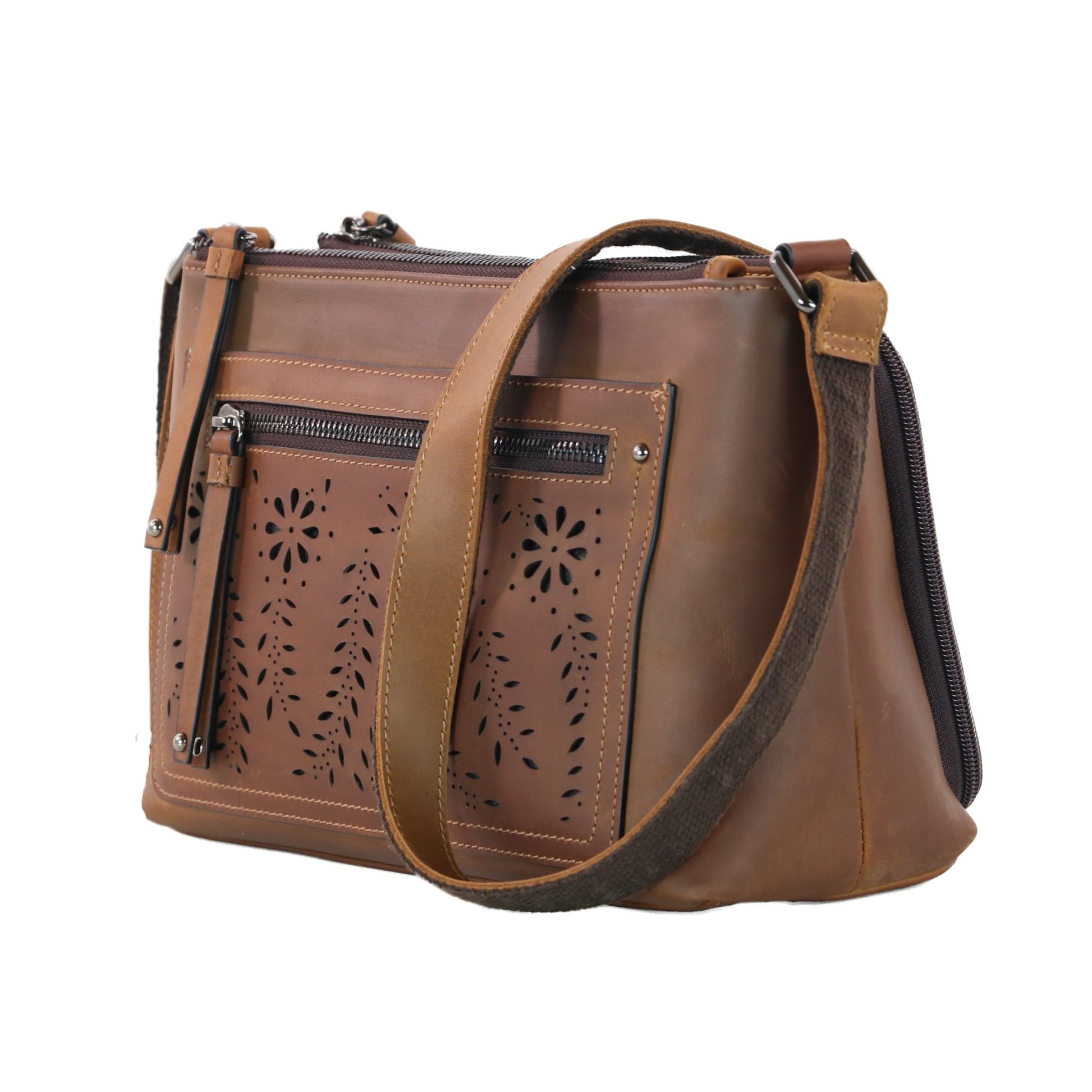 Concealed Carry Brynlee Leather Crossbody by Lady Conceal - Angler's Pro Tackle & Outdoors