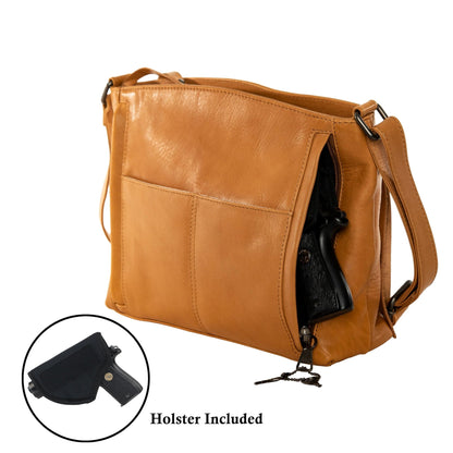 Concealed Carry Brynn Leather Crossbody by Lady Conceal - Angler's Pro Tackle & Outdoors