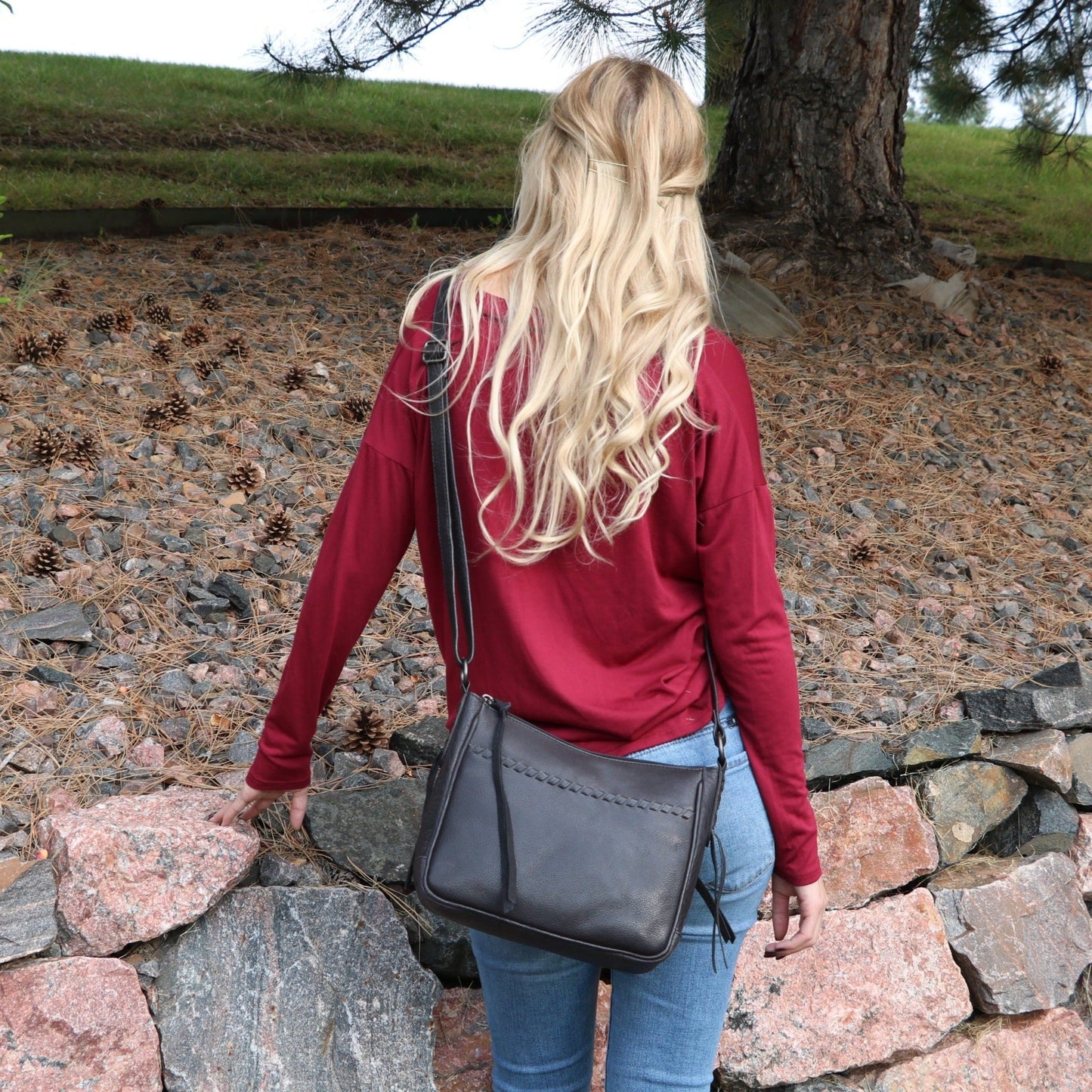 Concealed Carry Callie Leather Crossbody by Lady Conceal - Angler's Pro Tackle & Outdoors