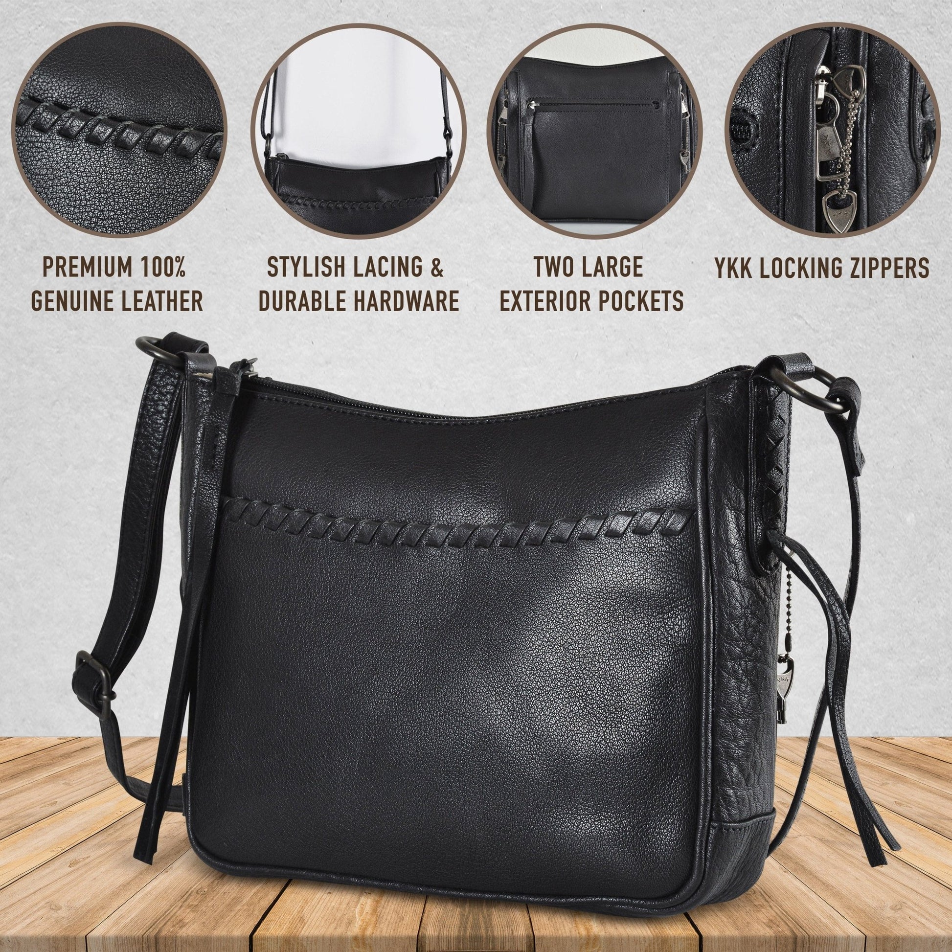 Concealed Carry Callie Leather Crossbody by Lady Conceal - Angler's Pro Tackle & Outdoors