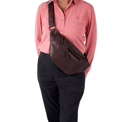 Concealed Carry Charlie Magnetic Leather Sling by Lady Conceal - Angler's Pro Tackle & Outdoors