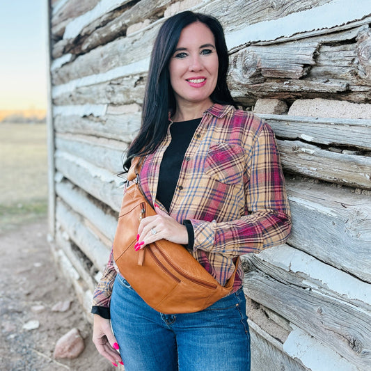 Concealed Carry Charlie Magnetic Leather Sling by Lady Conceal - Angler's Pro Tackle & Outdoors