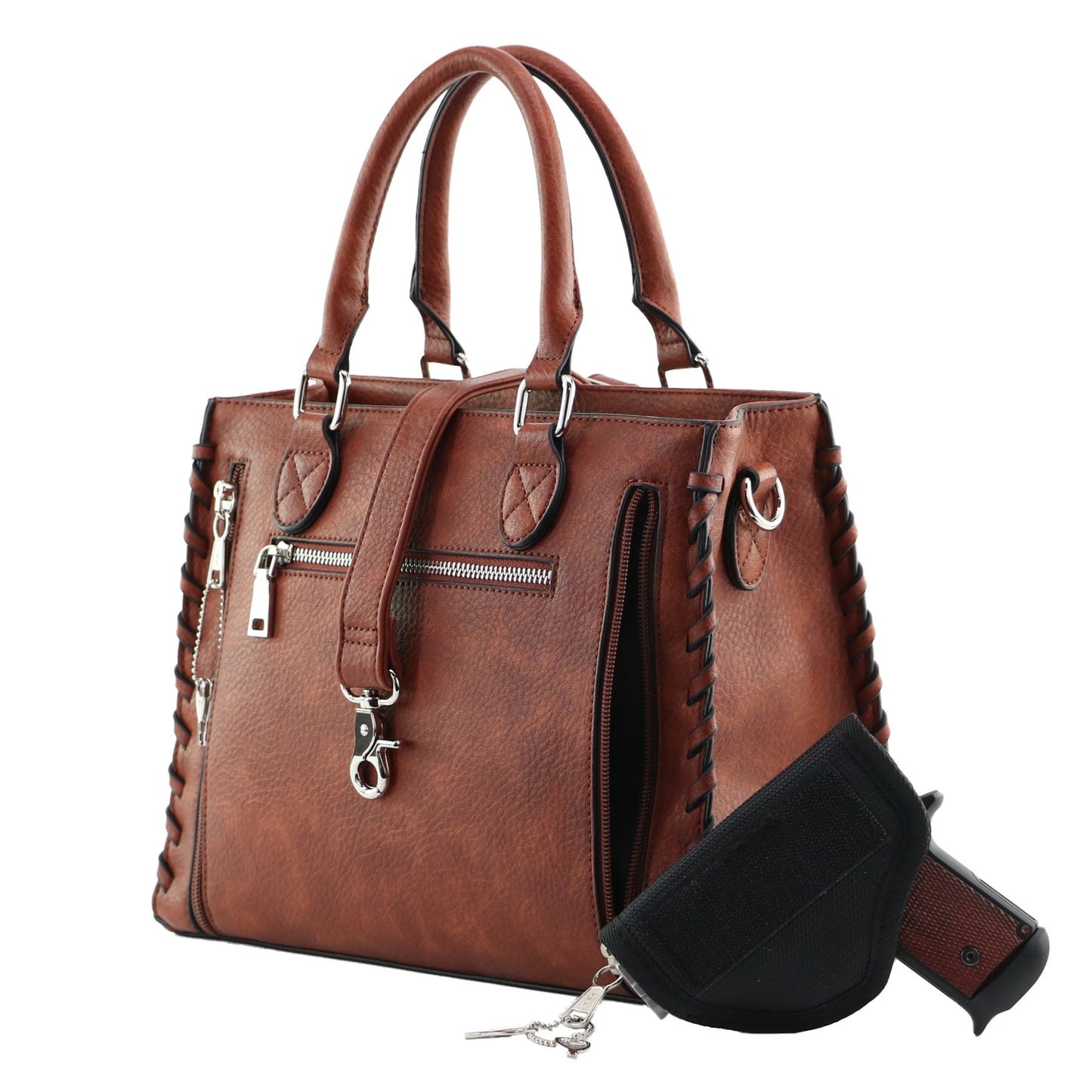 Concealed Carry Crossbody Ann Satchel by Lady Conceal - Angler's Pro Tackle & Outdoors