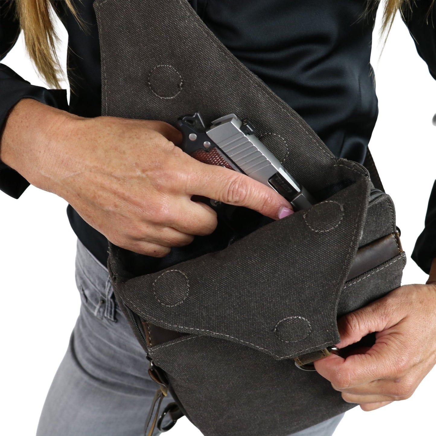 Concealed Carry Dakota Large Canvas Sling - Angler's Pro Tackle & Outdoors