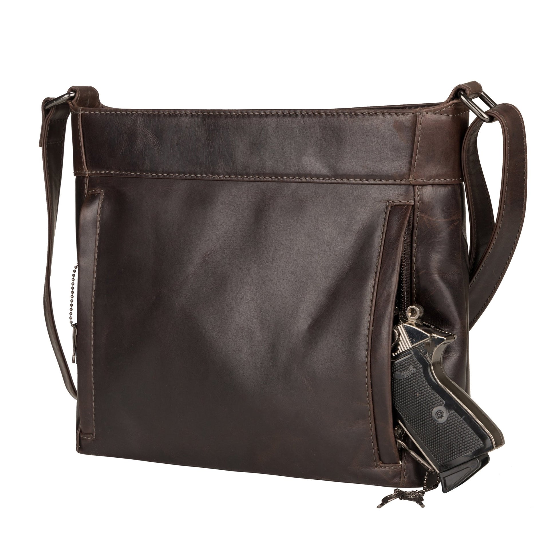 Concealed Carry Delaney Leather Crossbody by Lady Conceal - Angler's Pro Tackle & Outdoors