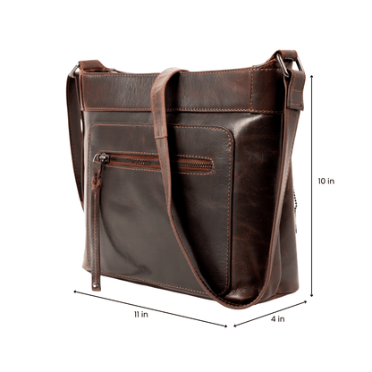 Concealed Carry Delaney Leather Crossbody by Lady Conceal - Angler's Pro Tackle & Outdoors