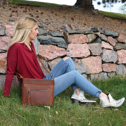 Concealed Carry Delaney Leather Crossbody by Lady Conceal - Angler's Pro Tackle & Outdoors