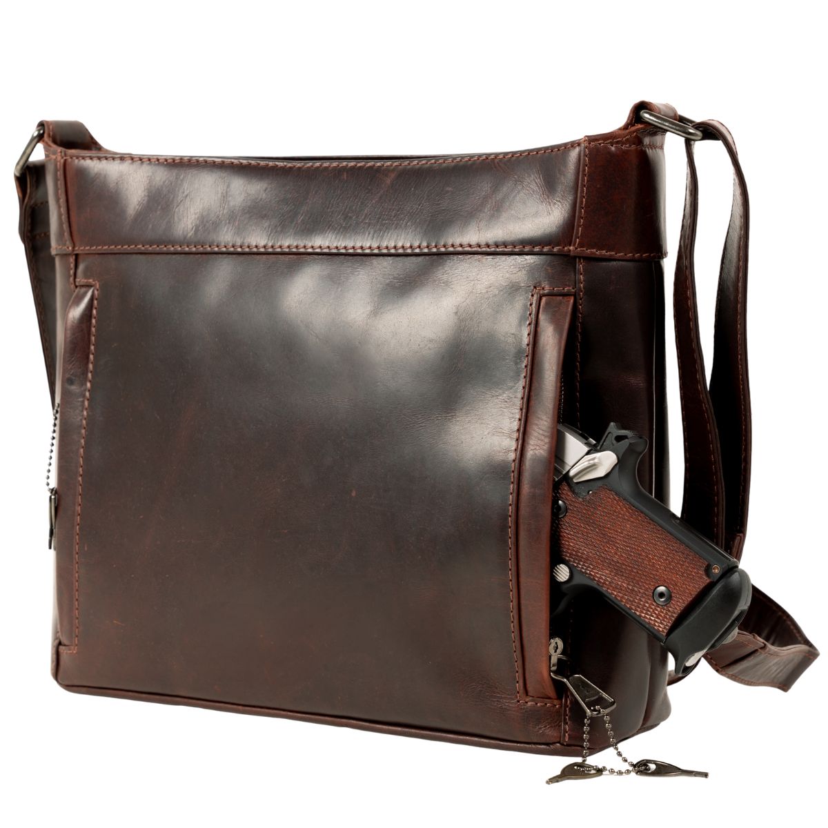 Concealed Carry Delaney Leather Crossbody by Lady Conceal - Angler's Pro Tackle & Outdoors