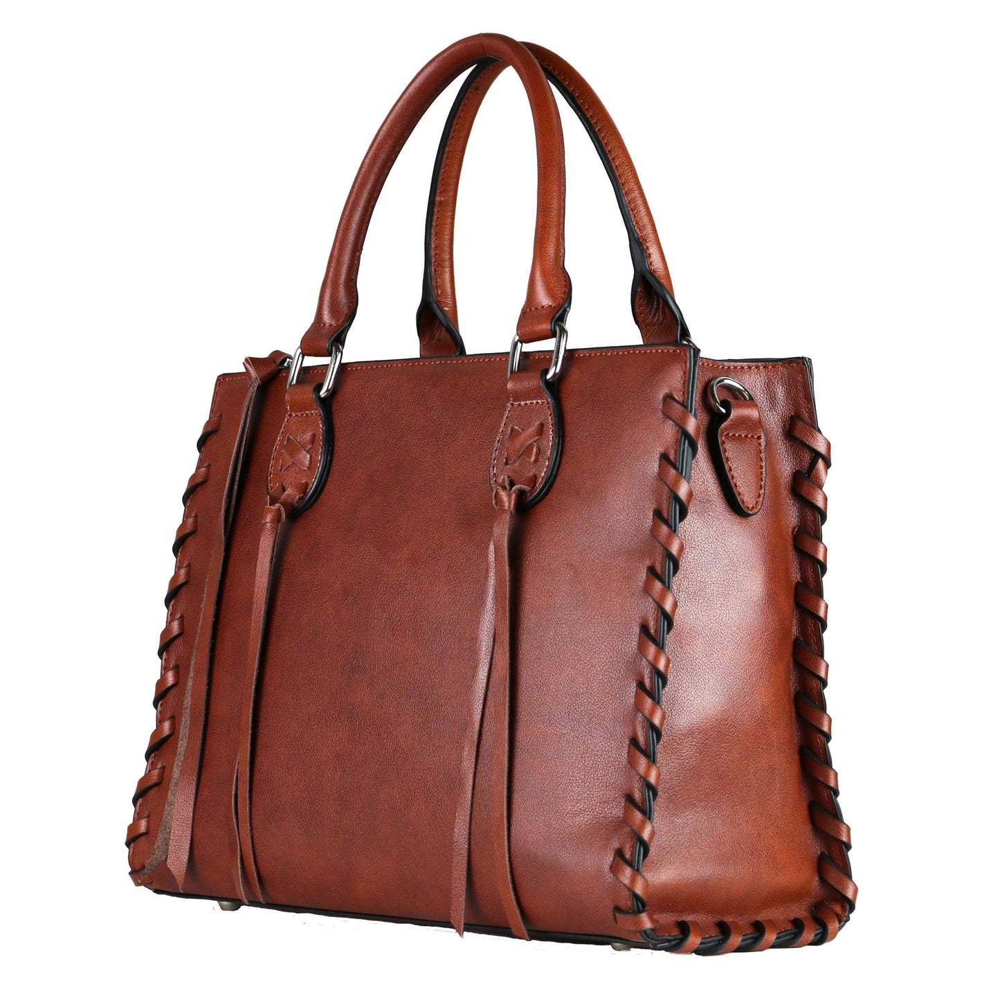 Concealed Carry Emma Leather Satchel by Lady Conceal - Angler's Pro Tackle & Outdoors