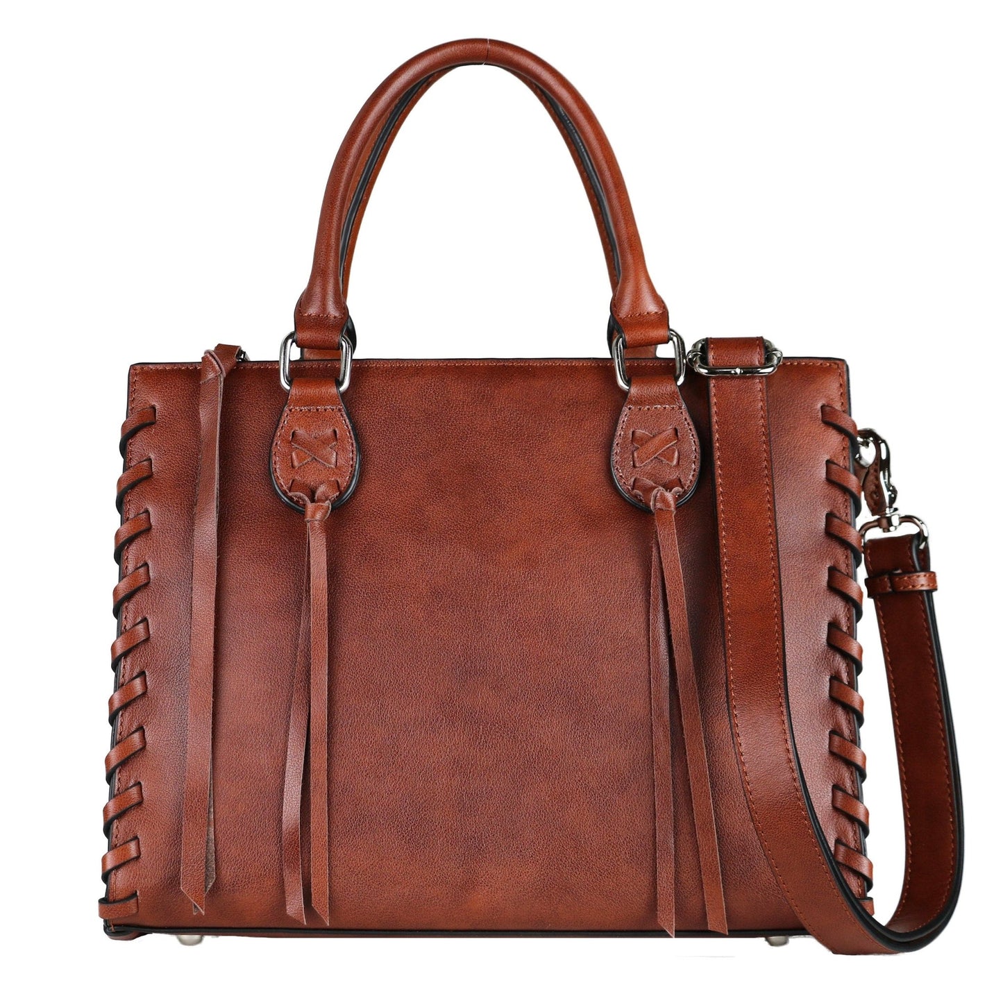 Concealed Carry Emma Leather Satchel by Lady Conceal - Angler's Pro Tackle & Outdoors