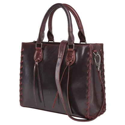 Concealed Carry Emma Leather Satchel by Lady Conceal - Angler's Pro Tackle & Outdoors