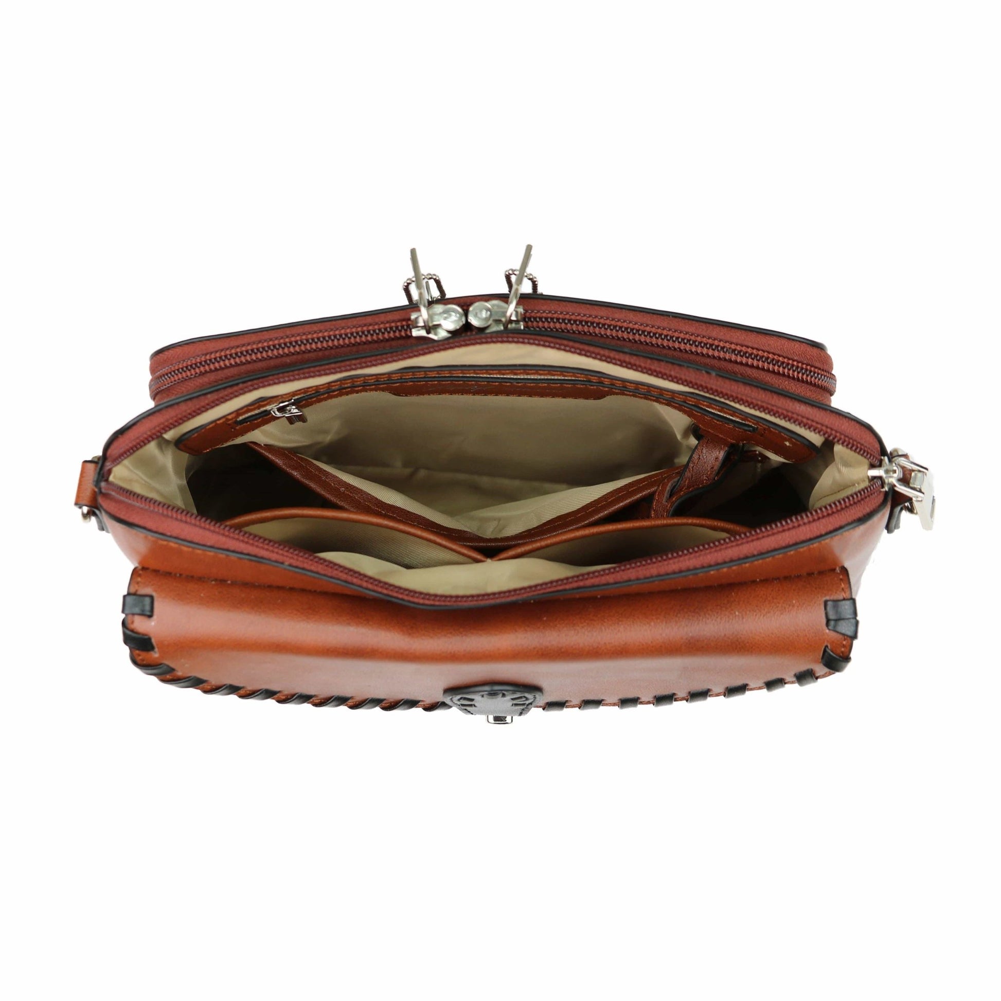 Concealed Carry Evelyn Leather Crossbody by Lady Conceal - Angler's Pro Tackle & Outdoors