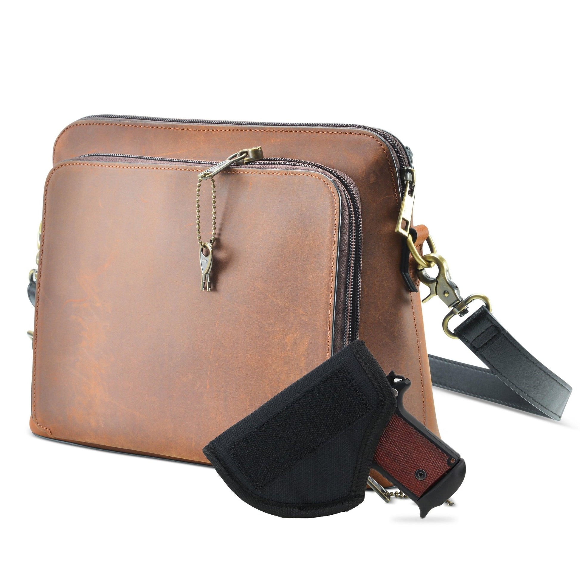 Concealed Carry Evelyn Leather Crossbody by Lady Conceal - Angler's Pro Tackle & Outdoors