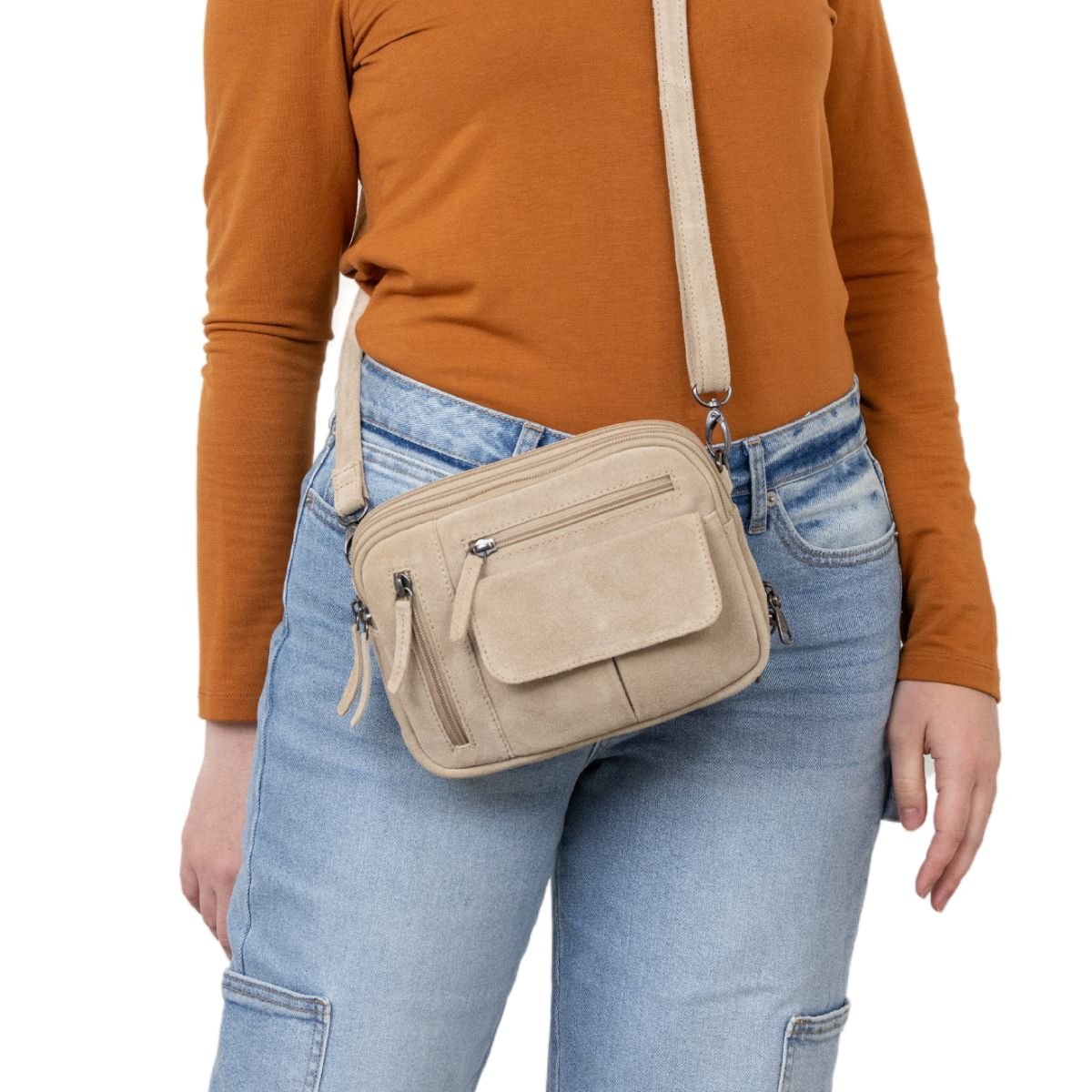 Concealed Carry Hadley Suede Crossbody by Lady Conceal - Angler's Pro Tackle & Outdoors