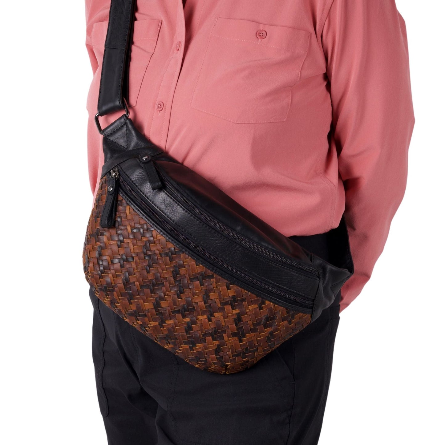 Concealed Carry Haisley Woven Magnetic Leather Sling by Lady Conceal - Angler's Pro Tackle & Outdoors