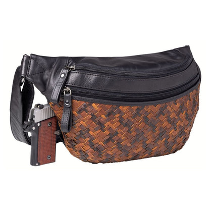 Concealed Carry Haisley Woven Magnetic Leather Sling by Lady Conceal - Angler's Pro Tackle & Outdoors