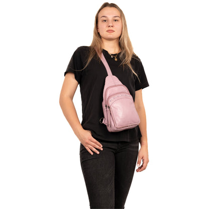 Concealed Carry Haven Sling Leather Backpack by Lady Conceal - Angler's Pro Tackle & Outdoors