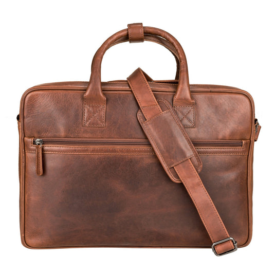 Concealed Carry Hayden Leather Computer Briefcase with RFID Organizer - Angler's Pro Tackle & Outdoors