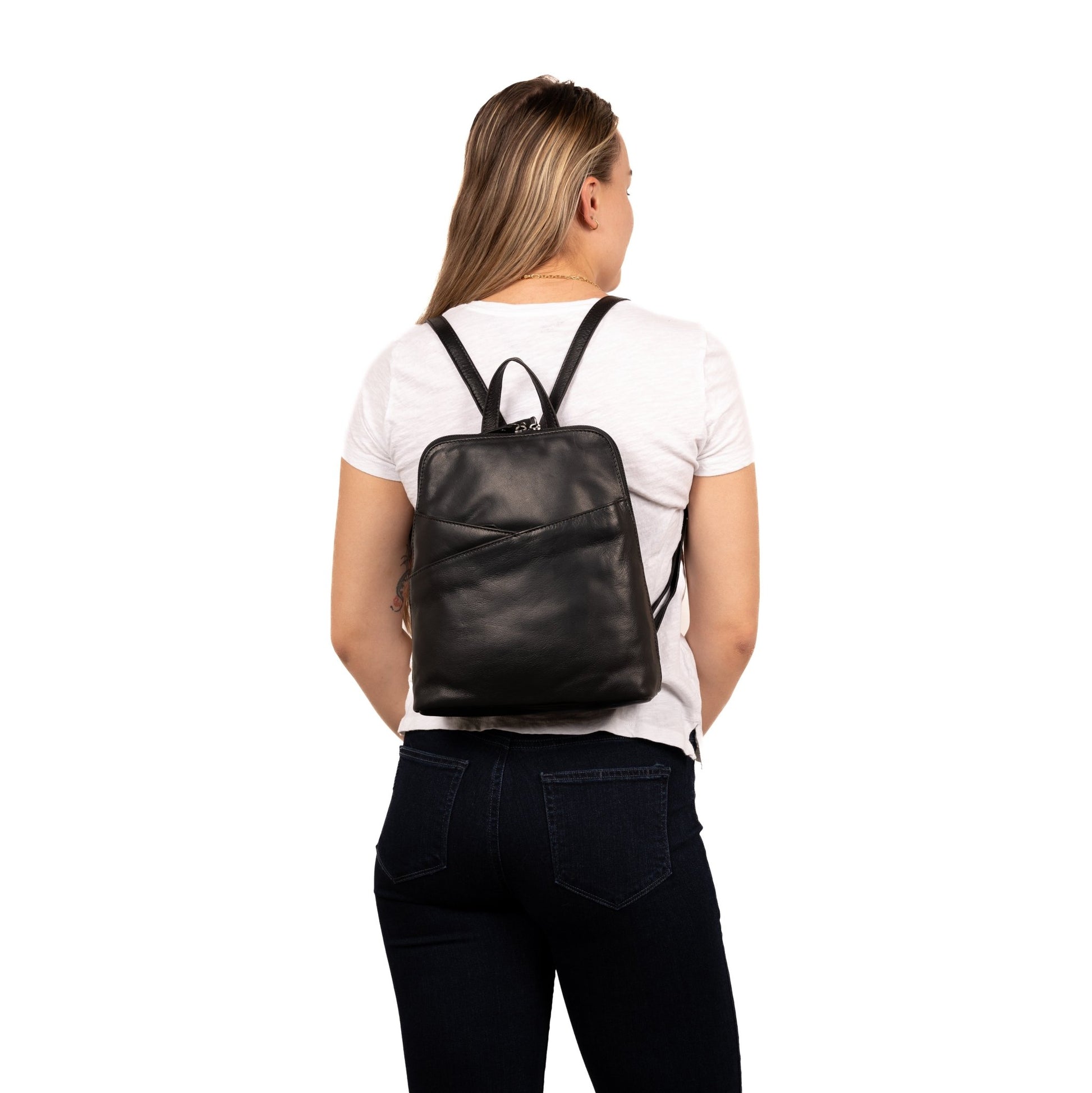 Concealed Carry Jayden Leather Backpack by Lady Conceal - Angler's Pro Tackle & Outdoors