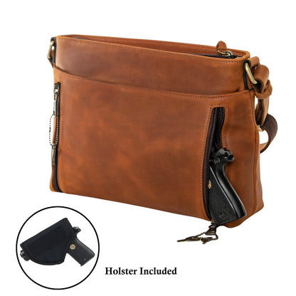 Concealed Carry Josie Leather Crossbody by Lady Conceal - Angler's Pro Tackle & Outdoors