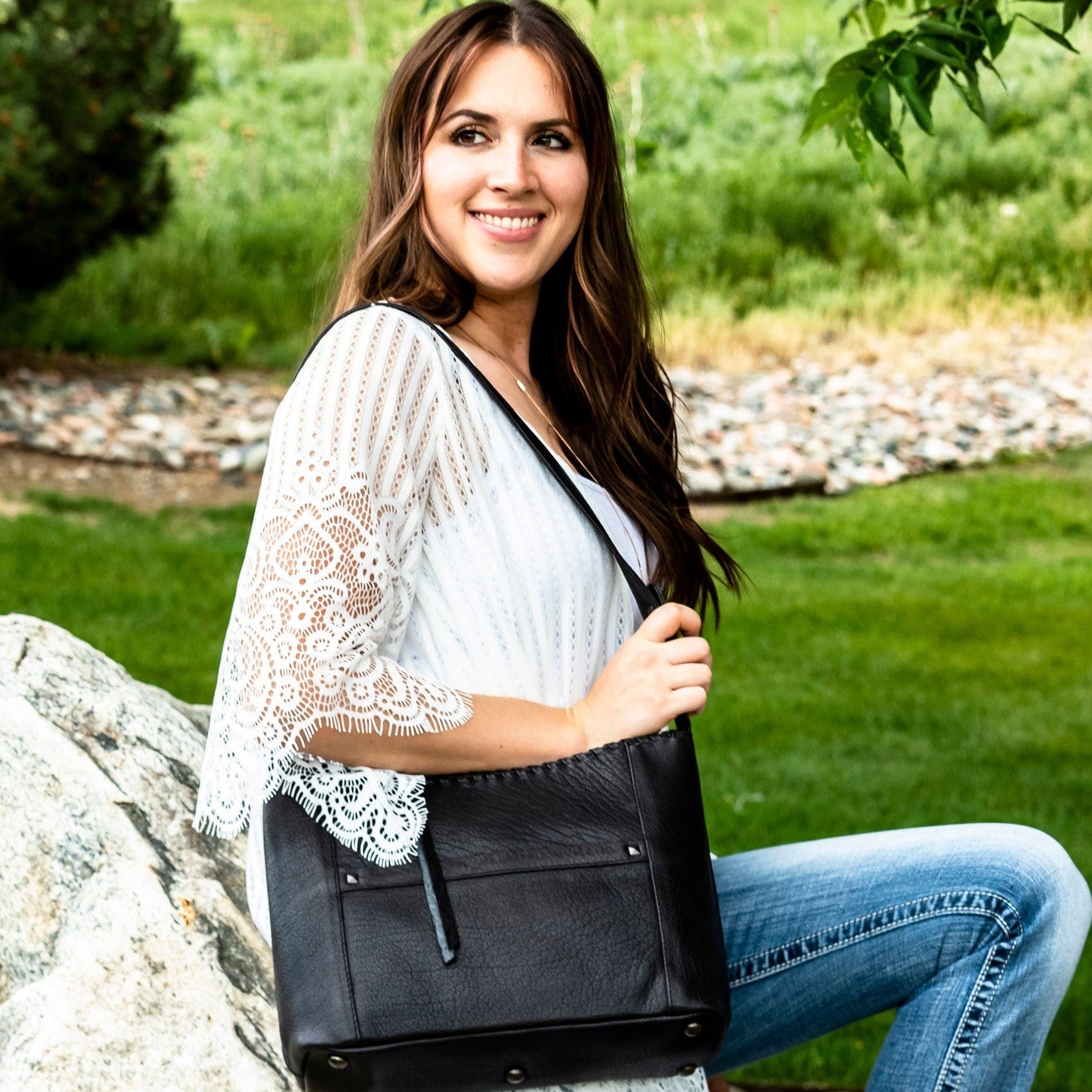 Concealed Carry Juliana Leather Hobo by Lady Conceal - Angler's Pro Tackle & Outdoors