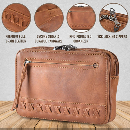 Concealed Carry Kailey Leather Purse Pack by Lady Conceal - Angler's Pro Tackle & Outdoors