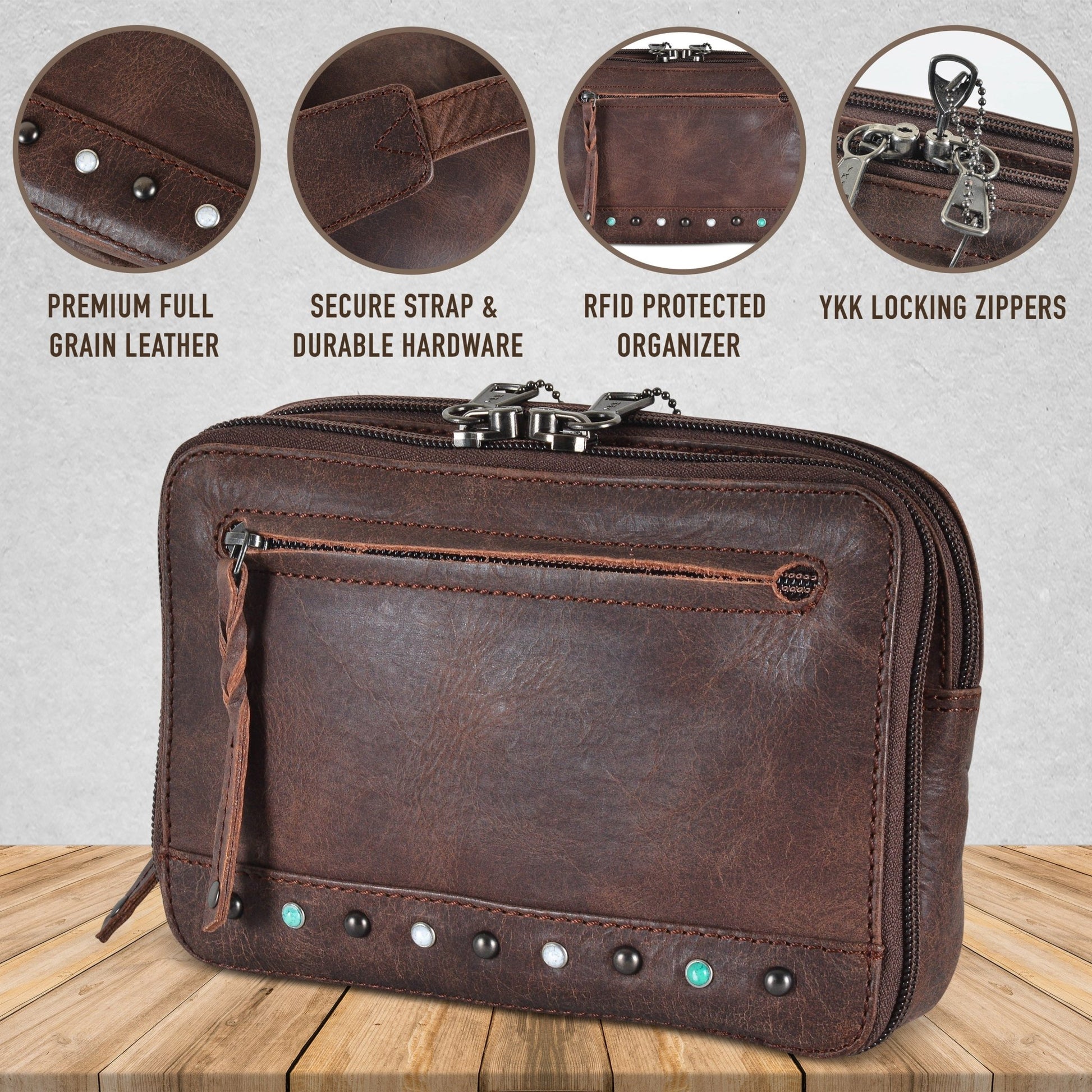 Concealed Carry Kailey Leather Purse Pack by Lady Conceal - Angler's Pro Tackle & Outdoors