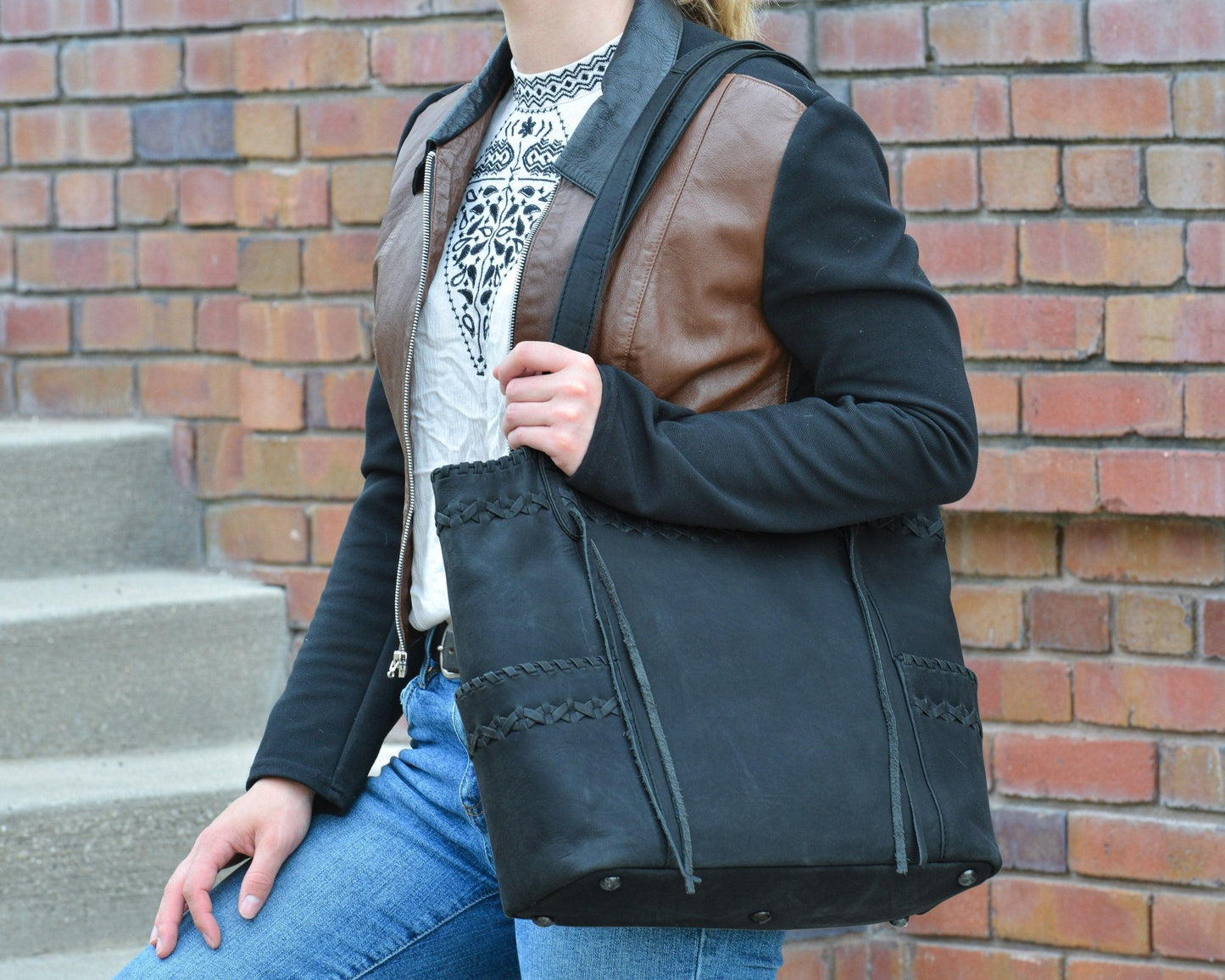 Concealed Carry Kendall Leather Tote by Lady Conceal - Angler's Pro Tackle & Outdoors