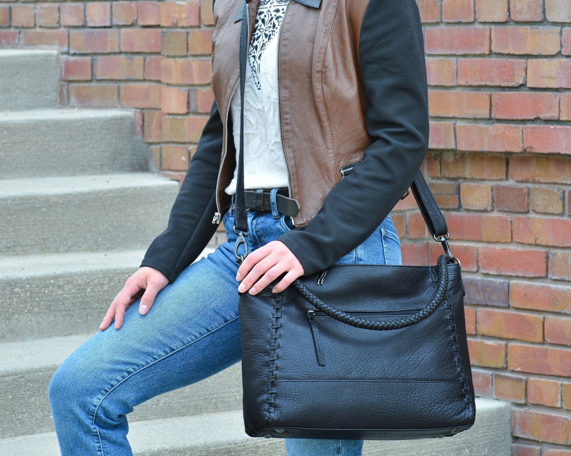 Concealed Carry Lacey Leather Tote by Lady Conceal - Angler's Pro Tackle & Outdoors