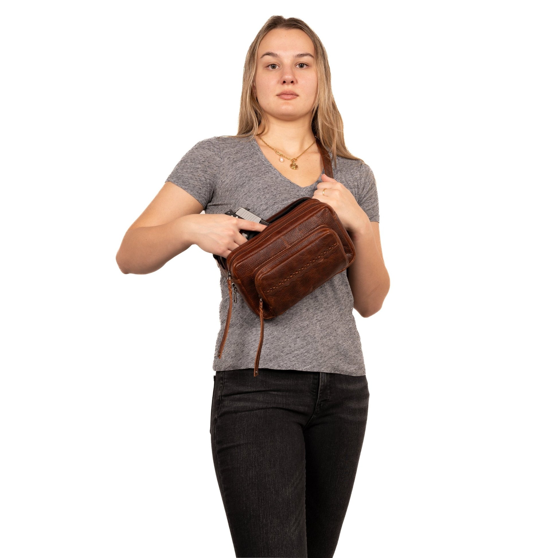 Concealed Carry Laney Buffalo Belt Bag by Lady Conceal - Angler's Pro Tackle & Outdoors