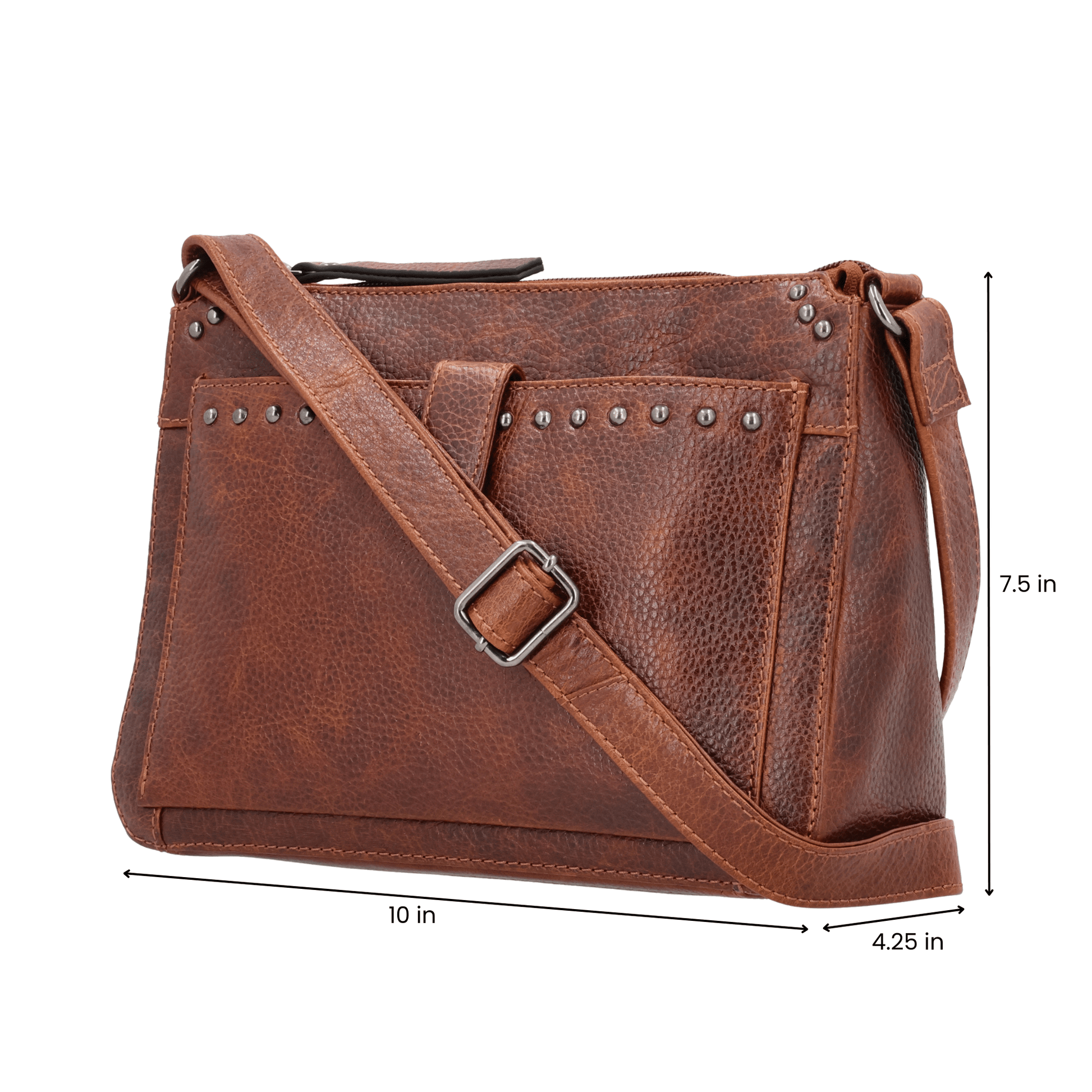 Concealed Carry Leah Buffalo Leather Crossbody w/Wallet by Lady Conceal - Angler's Pro Tackle & Outdoors