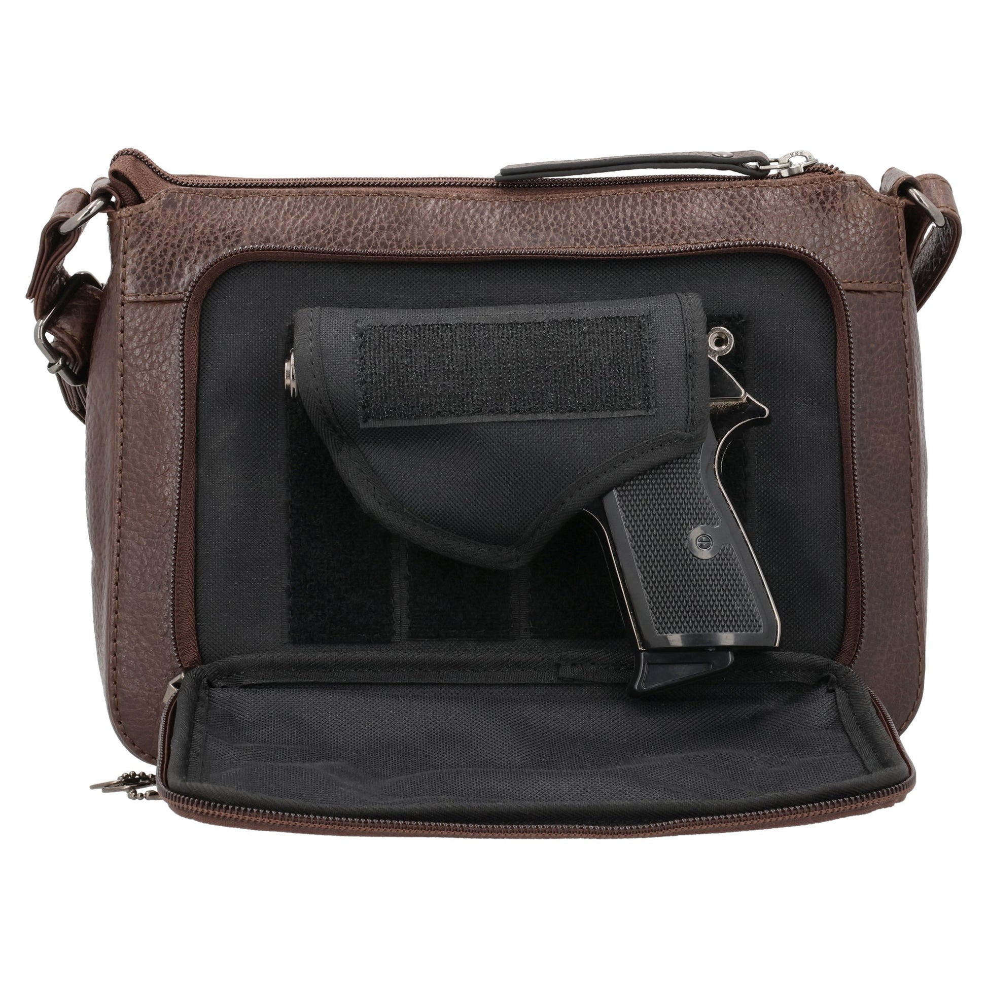 Concealed Carry Leah Buffalo Leather Crossbody w/Wallet by Lady Conceal - Angler's Pro Tackle & Outdoors