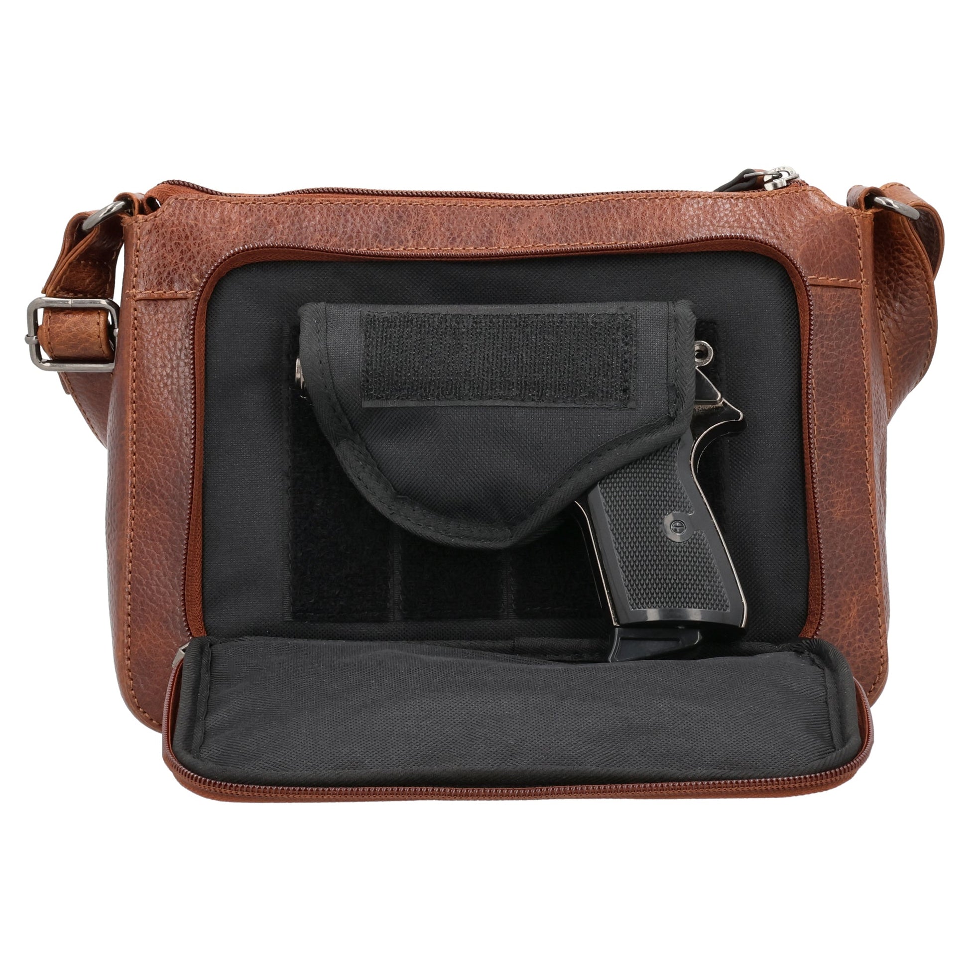 Concealed Carry Leah Buffalo Leather Crossbody w/Wallet by Lady Conceal - Angler's Pro Tackle & Outdoors