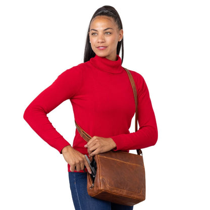 Concealed Carry Lydia Leather Crossbody by Lady Conceal - Angler's Pro Tackle & Outdoors