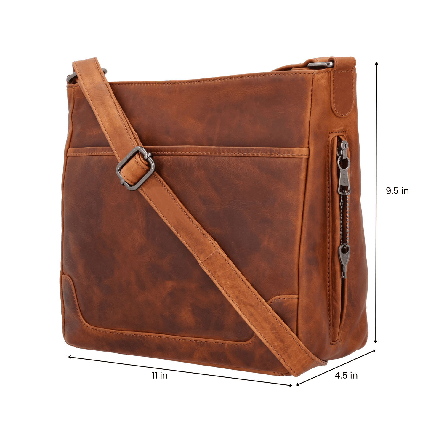 Concealed Carry Lydia Leather Crossbody by Lady Conceal - Angler's Pro Tackle & Outdoors