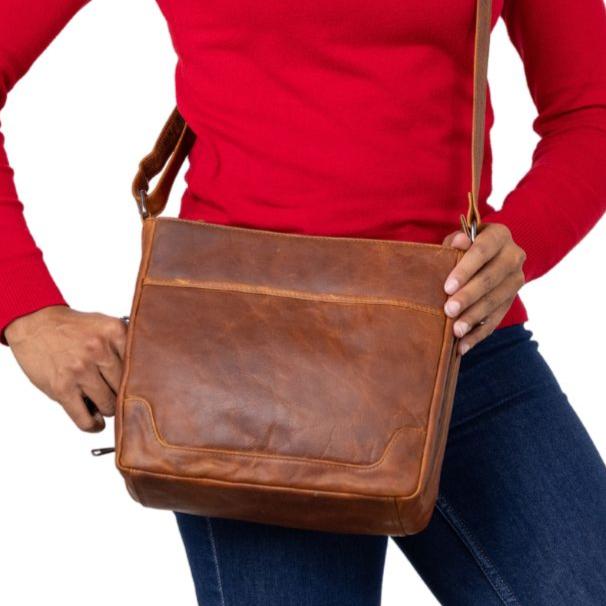 Concealed Carry Lydia Leather Crossbody by Lady Conceal - Angler's Pro Tackle & Outdoors