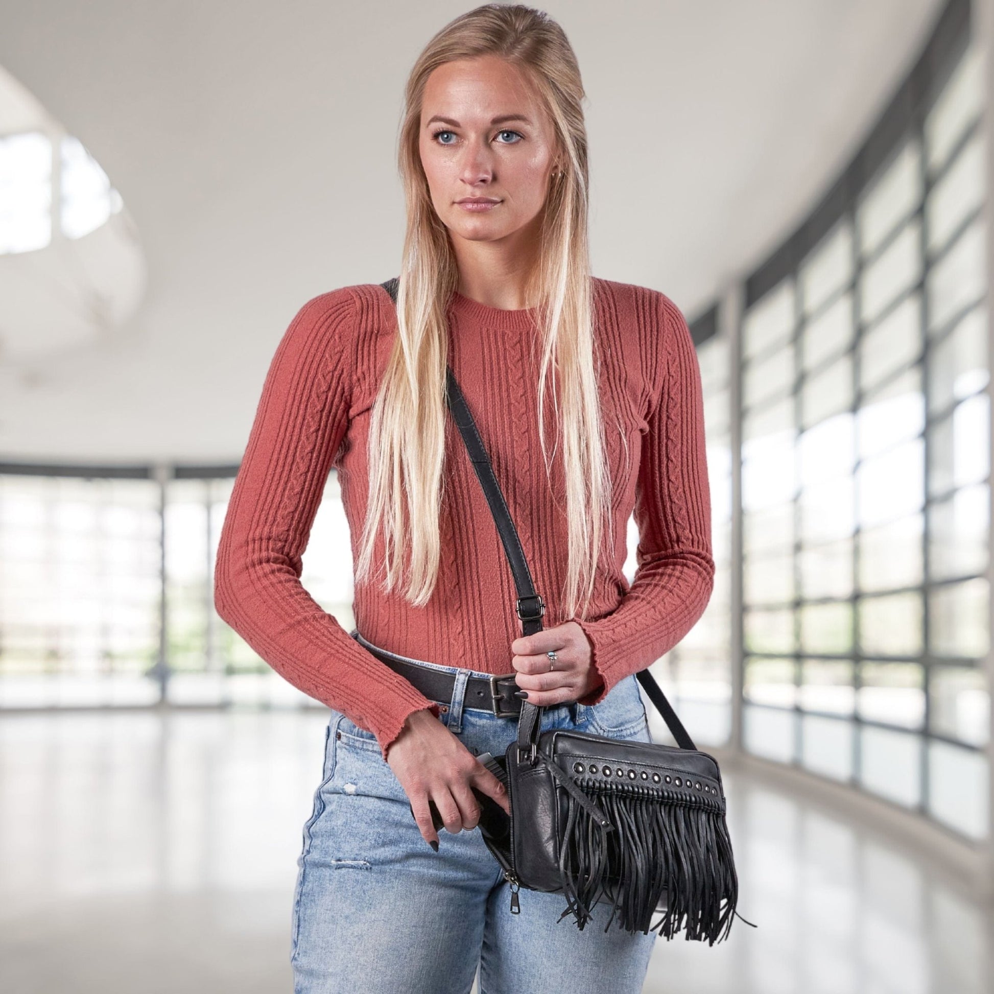 Concealed Carry Maggie Fringe Crossbody by Lady Conceal - Angler's Pro Tackle & Outdoors