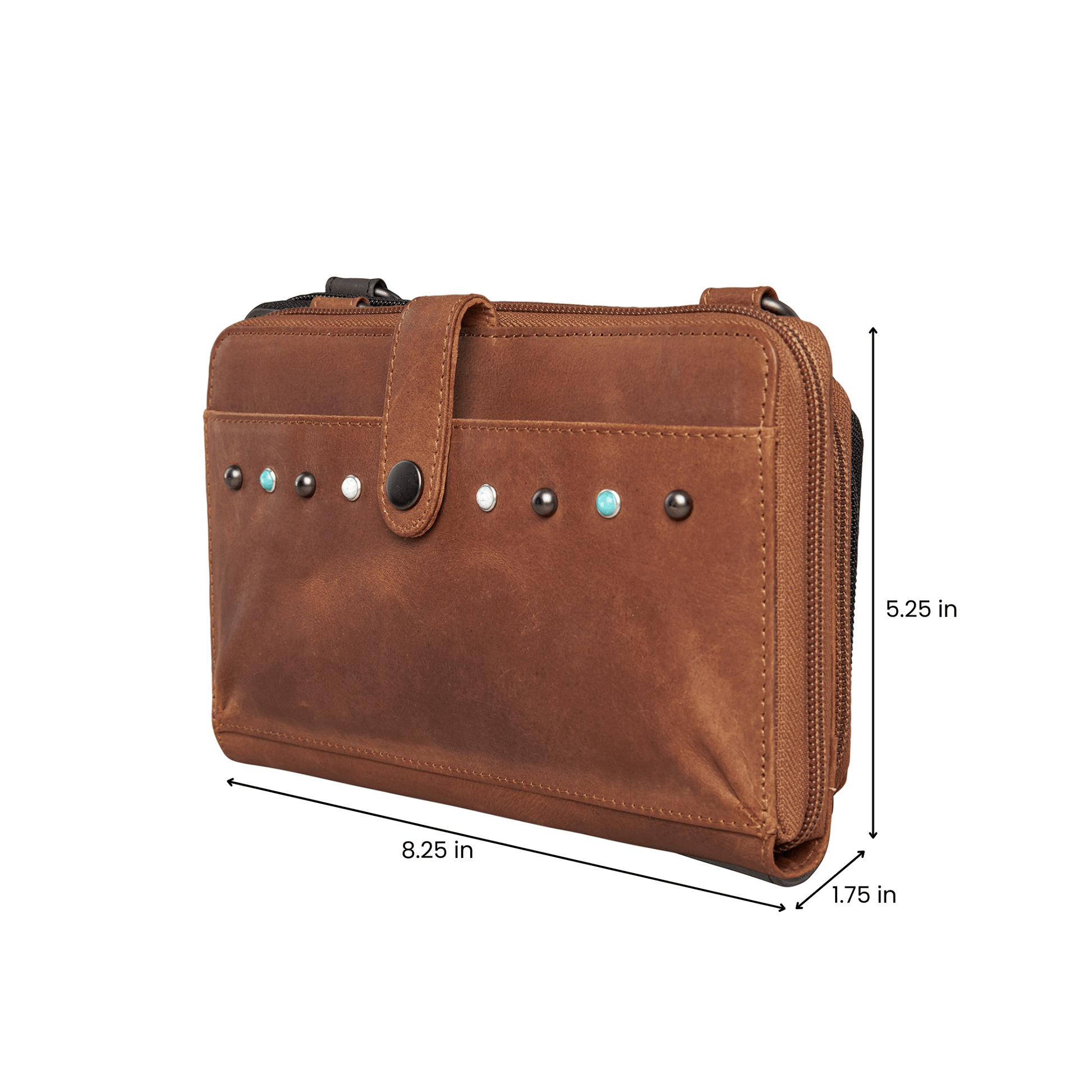 Concealed Carry Millie Leather Crossbody Organizer by Lady Conceal - Small - Angler's Pro Tackle & Outdoors