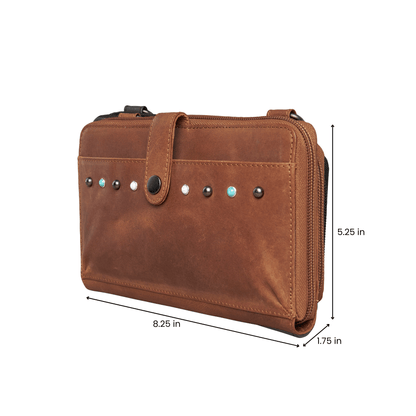 Concealed Carry Millie Leather Crossbody Organizer by Lady Conceal - Small - Angler's Pro Tackle & Outdoors