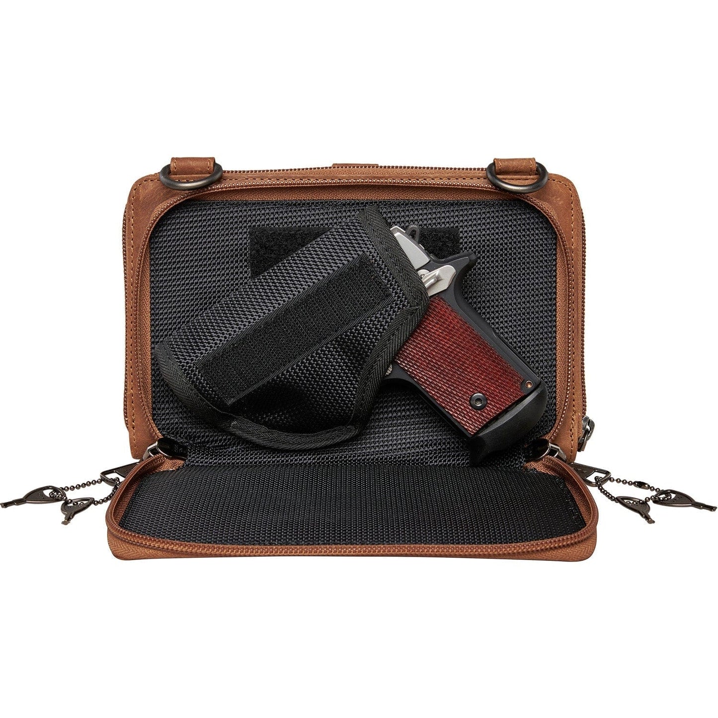 Concealed Carry Millie Leather Crossbody Organizer by Lady Conceal - Small - Angler's Pro Tackle & Outdoors