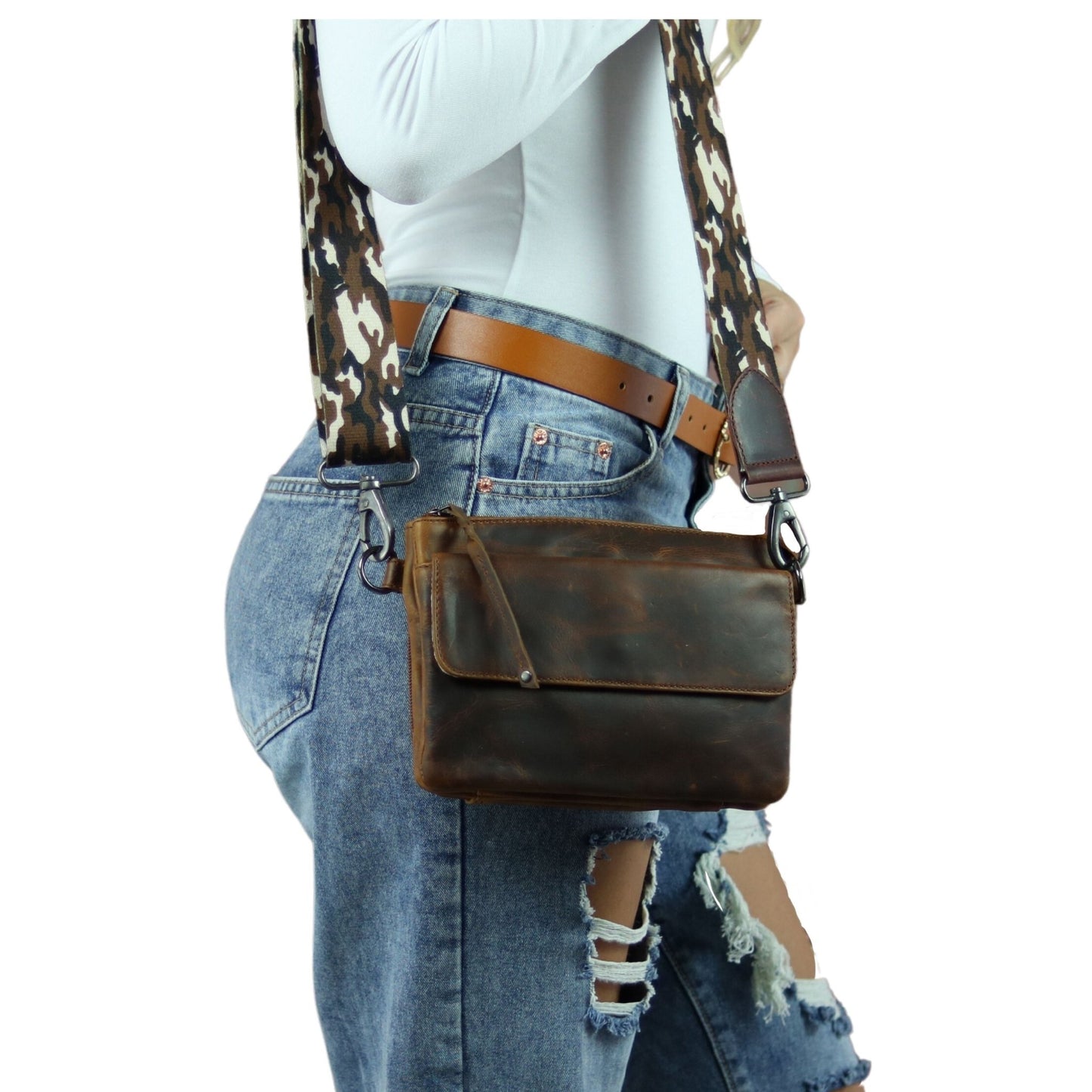 Concealed Carry Natasha Leather Crossbody by Lady Conceal - Angler's Pro Tackle & Outdoors