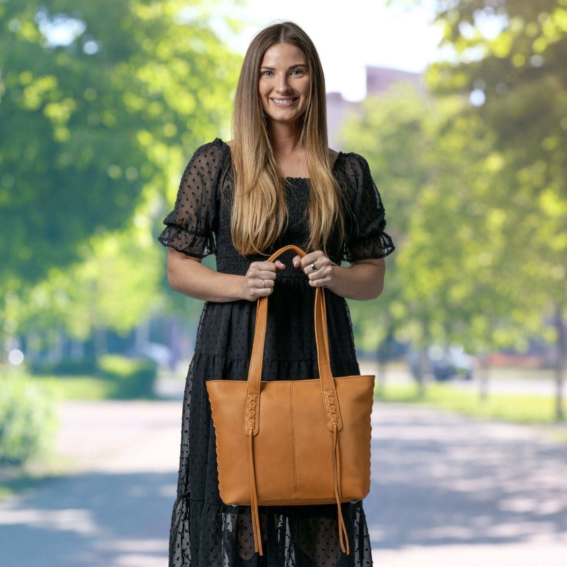 Concealed Carry Norah Leather Tote by Lady Conceal - Angler's Pro Tackle & Outdoors