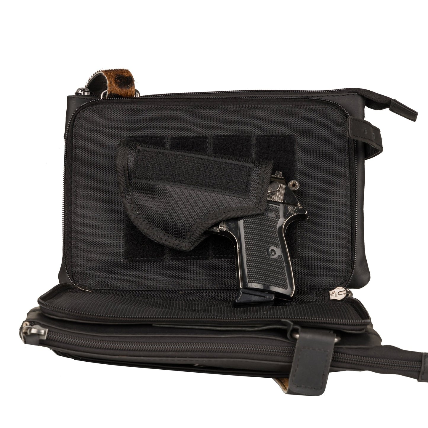 Concealed Carry Paige Hair - on Leather Crossbody by Lady Conceal - Angler's Pro Tackle & Outdoors