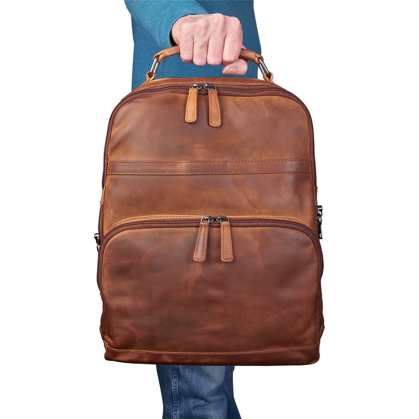 Concealed Carry Quinn Unisex Leather Backpack - Angler's Pro Tackle & Outdoors